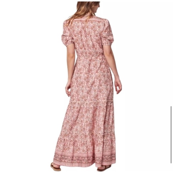 Faherty Women’s Orinda Floral Peasant Sleeve Bohemian Maxi Sundress | Size S - Picture 10 of 10